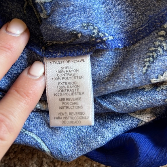 Braeve Blue Floral Dress - Picture 6 of 7